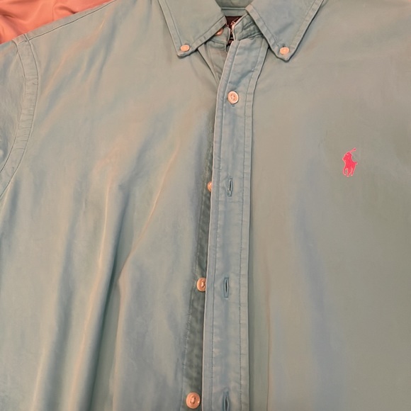 Polo Ralph Lauren Men Oxford Shortsleeve Dress Shirt size small - Picture 4 of 5